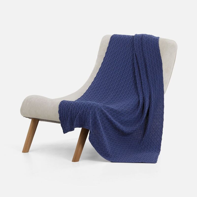 Плед Braidera, синий (черника) арт.19247.47