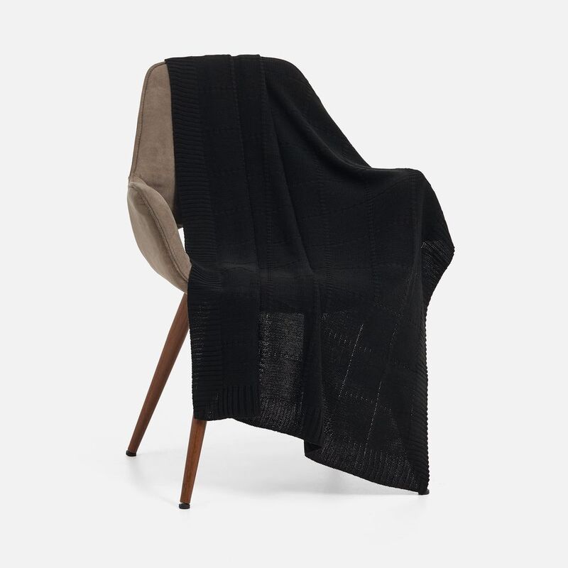 Плед Quadrisma, черный арт.19248.30