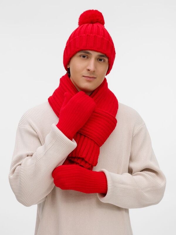 Шарф HappyGo, красный арт.28899.50