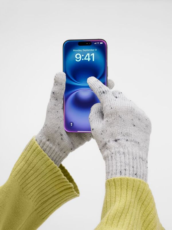 Перчатки сенсорные Spotti Senso, светло-серые арт.28900.11