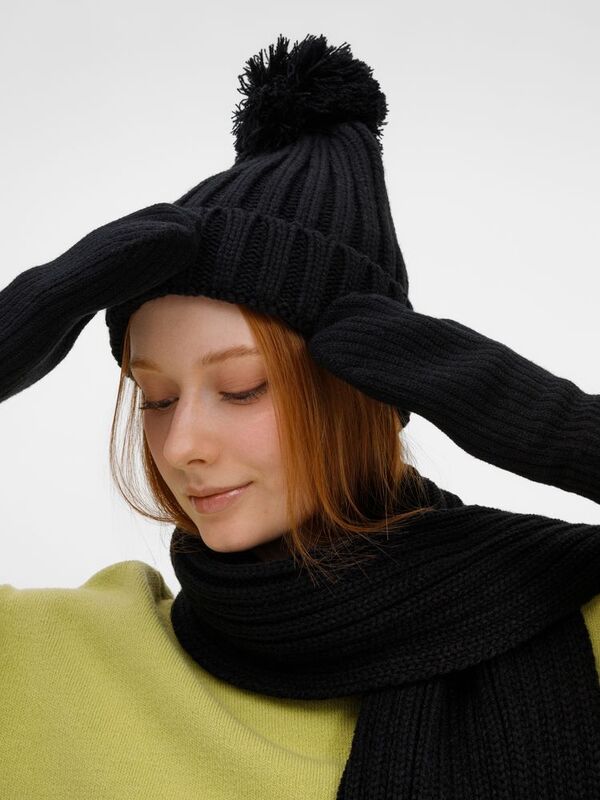 Варежки HappyGo, черные арт.28901.30