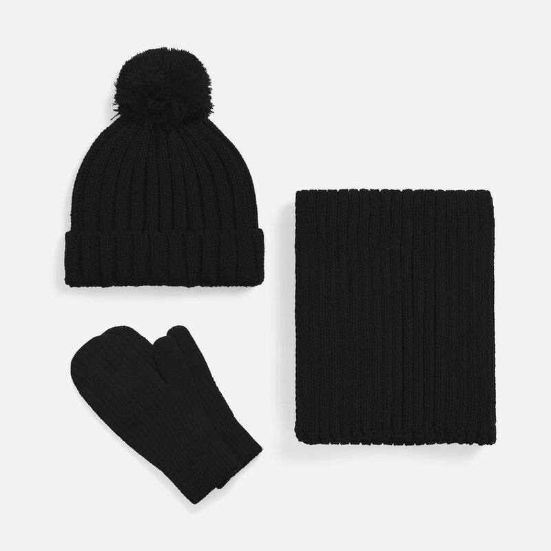 Варежки HappyGo, черные арт.28901.30