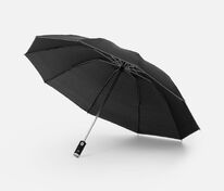 Зонт обратного сложения Norsken с фонариком, черный арт.20178.30