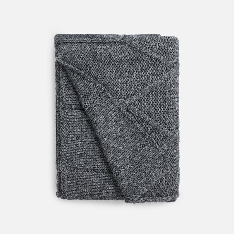 Плед Curve Verve, серый меланж (маренго) арт.20706.28