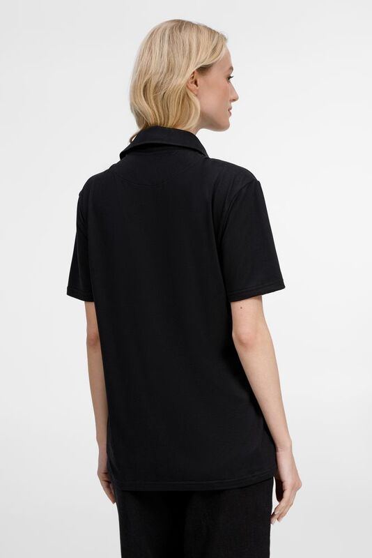 Рубашка поло унисекс Senti, черная арт.20186.30