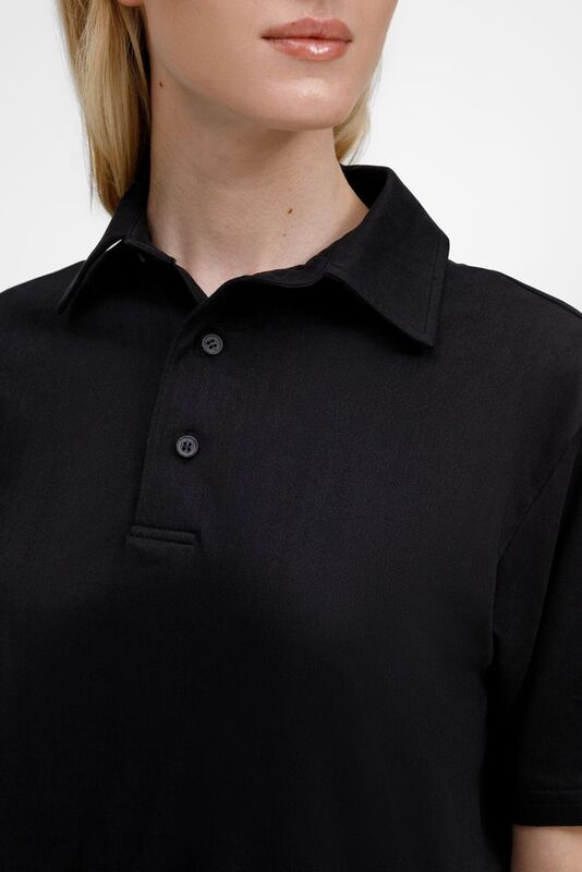 Рубашка поло унисекс Senti, черная арт.20186.30