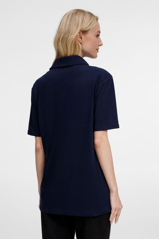 Рубашка поло унисекс Senti, темно-синяя арт.20186.40