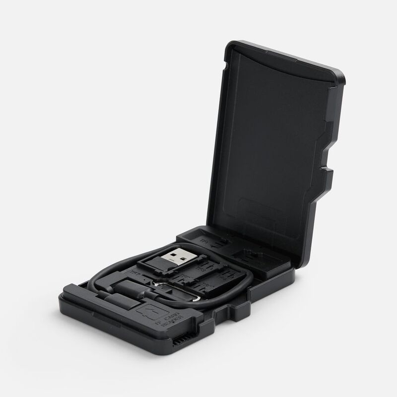 Органайзер для карт памяти и SIM с кардридером Multitask, черный арт.18577.30