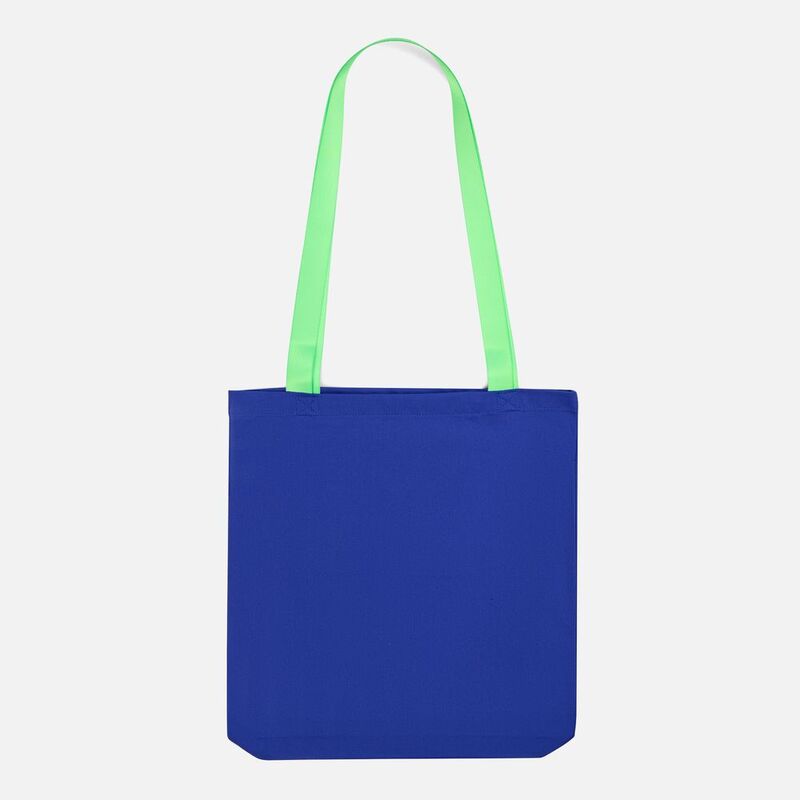 Шопер B4, синий с зелеными ручками арт.19214.41