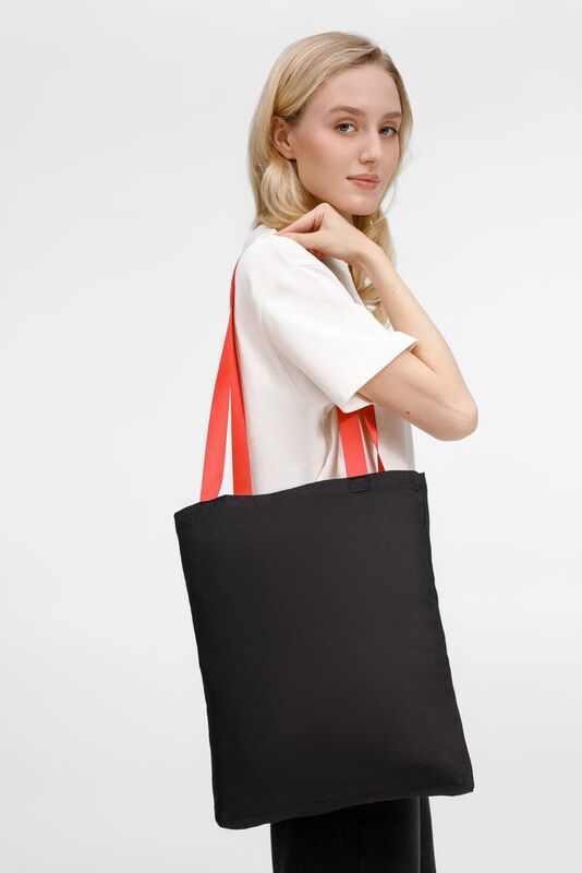 Шопер B4, черный с красными ручками арт.19214.31