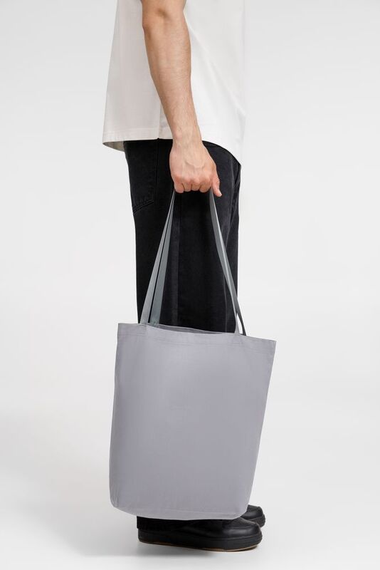 Шопер B5, серый с серыми ручками арт.19215.10