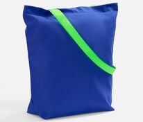 Шопер B5, синий с зелеными ручками арт.19215.41