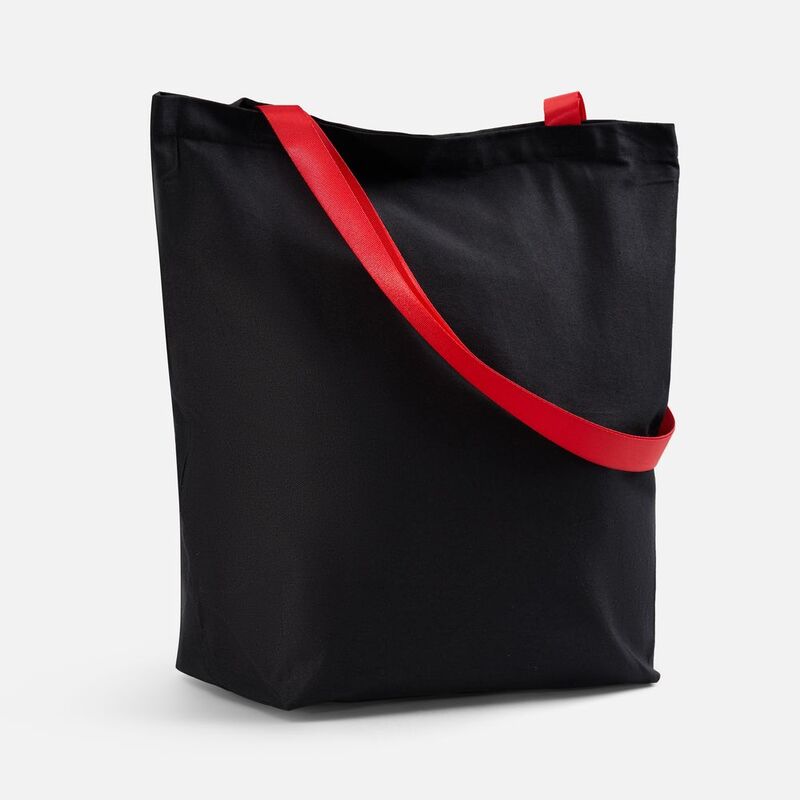 Шопер B5, черный с красными ручками арт.19215.31