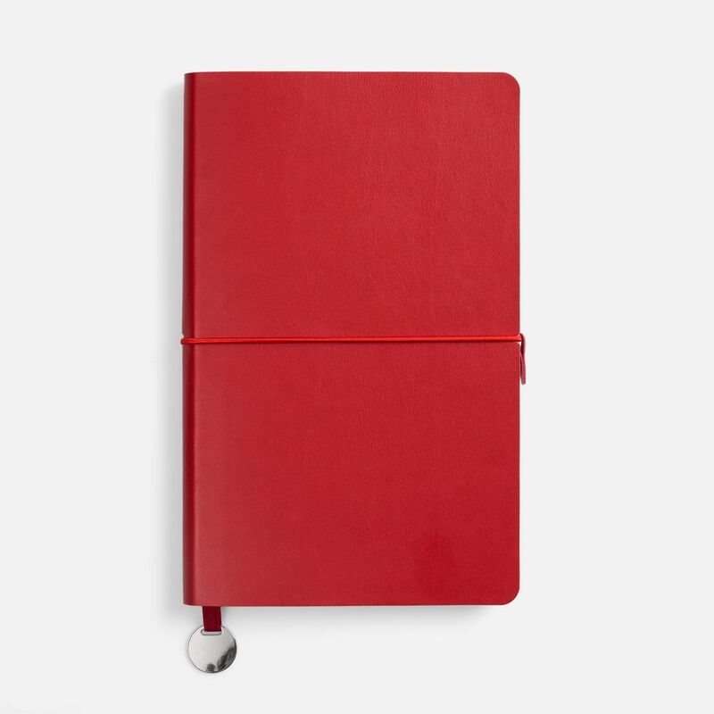 Ежедневник Waltz, недатированный, красный арт.23878.50