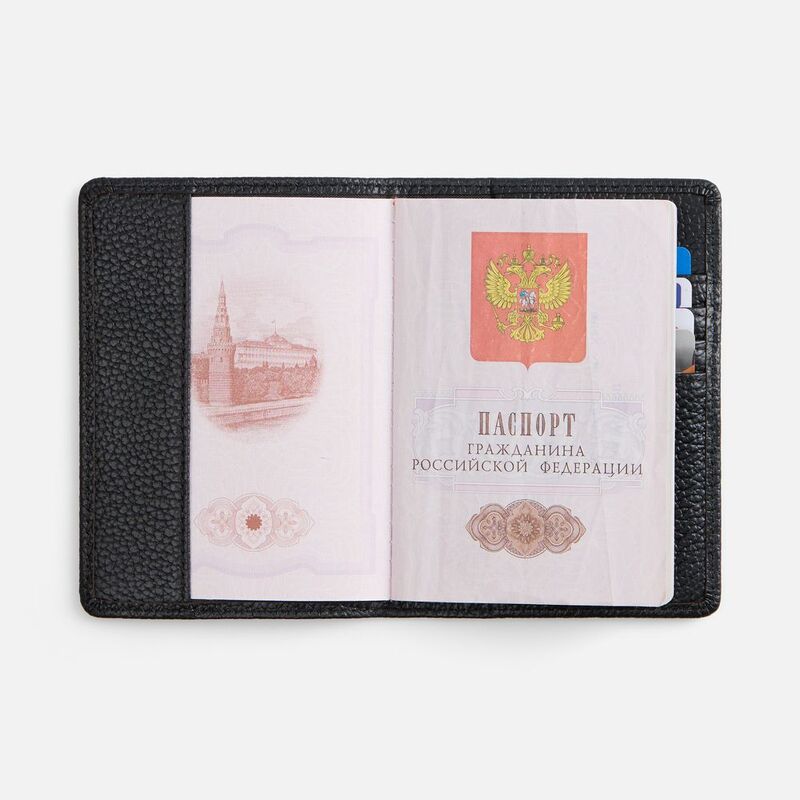 Обложка для паспорта Unison, черная арт.22107.30