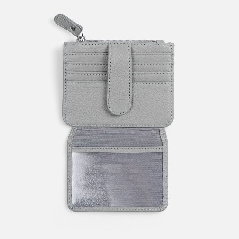Картхолдер на молнии Unison, серый арт.22109.10