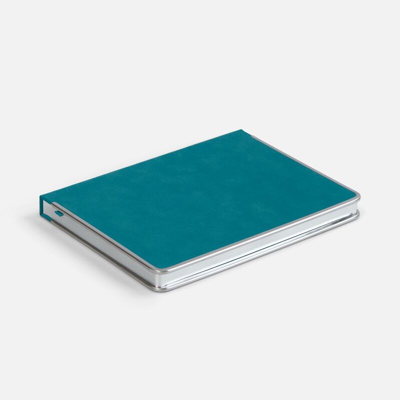 Ежедневник Metal Frame на заказ, датированный, бирюзовый арт.18859.49