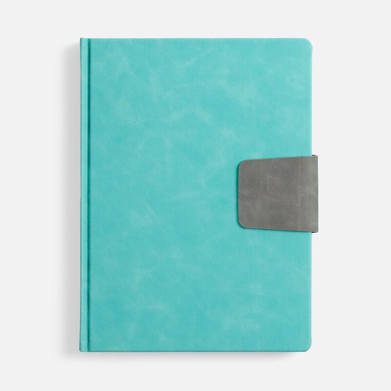 Ежедневник Grande Strap на заказ, датированный, бирюзовый арт.18860.49
