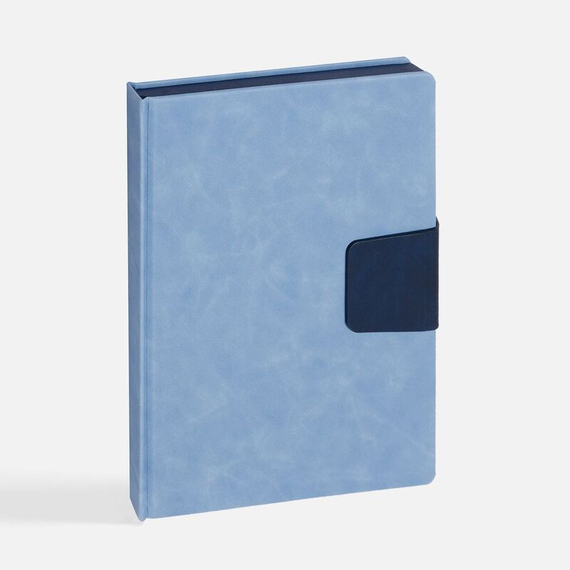 Ежедневник Grande Strap на заказ, датированный, голубой арт.18860.14