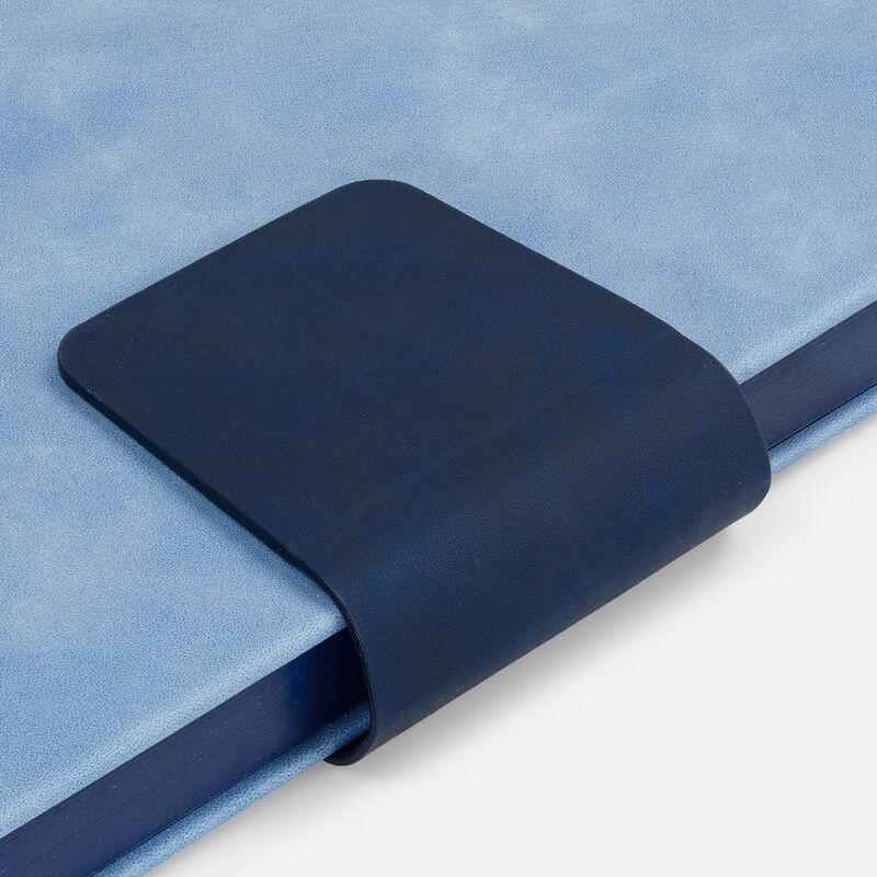 Ежедневник Grande Strap на заказ, датированный, голубой арт.18860.14