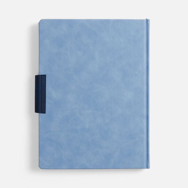 Ежедневник Grande Strap на заказ, датированный, голубой арт.18860.14