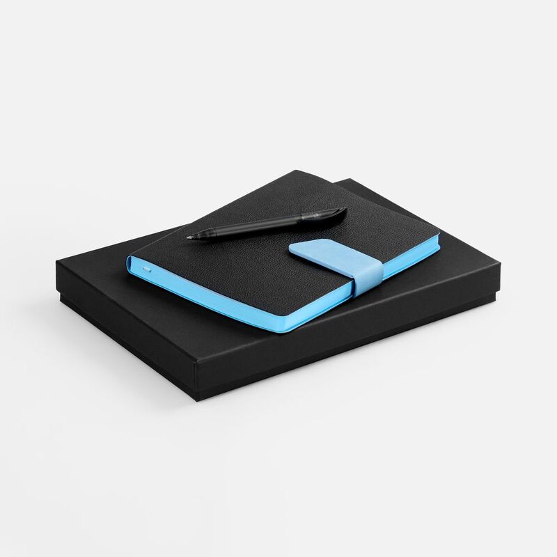 Набор Boom, черный с голубым арт.20780.14