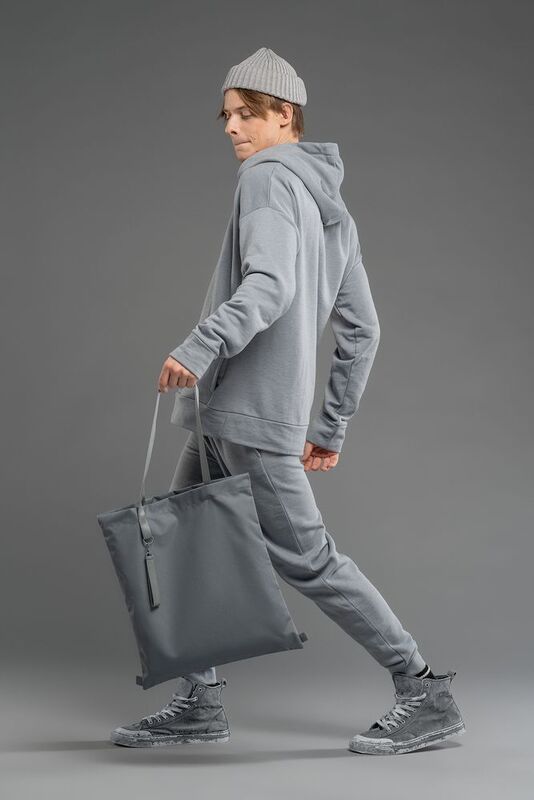 Шопер B3, серый с серыми ручками арт.19216.10