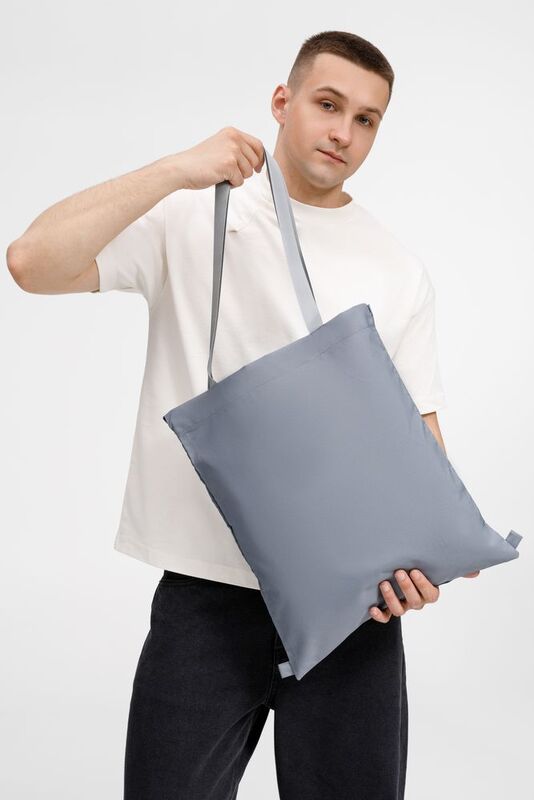 Шопер B3, серый с серыми ручками арт.19216.10