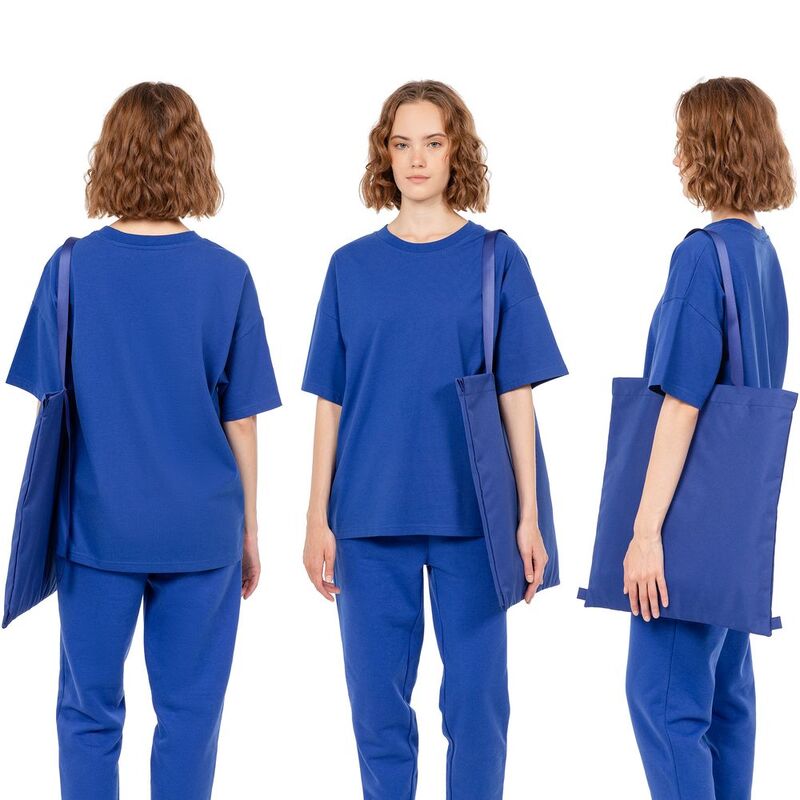 Шопер B3, синий с синими ручками арт.19216.40