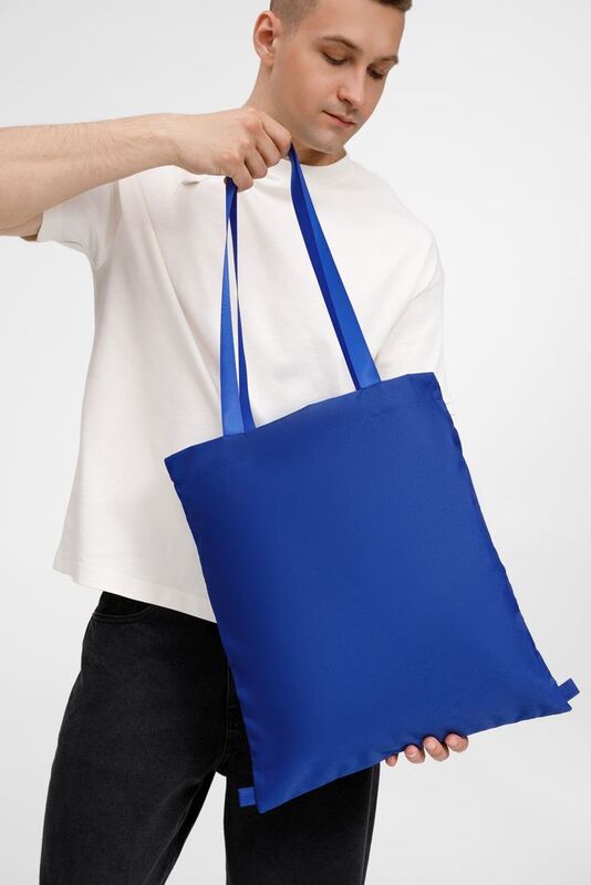 Шопер B3, синий с синими ручками арт.19216.40