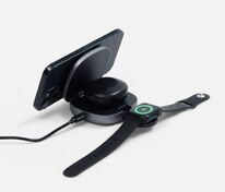 Складная станция беспроводной зарядки flowPad, серая арт.18453.10