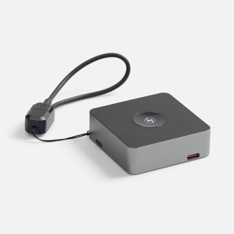 Внешний аккумулятор с беспроводной зарядкой Aura Power 5000 мАч, серый арт.18455.10