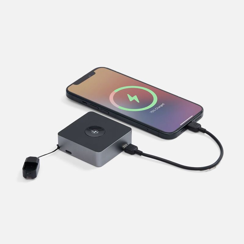 Внешний аккумулятор с беспроводной зарядкой Aura Power 5000 мАч, серый арт.18455.10