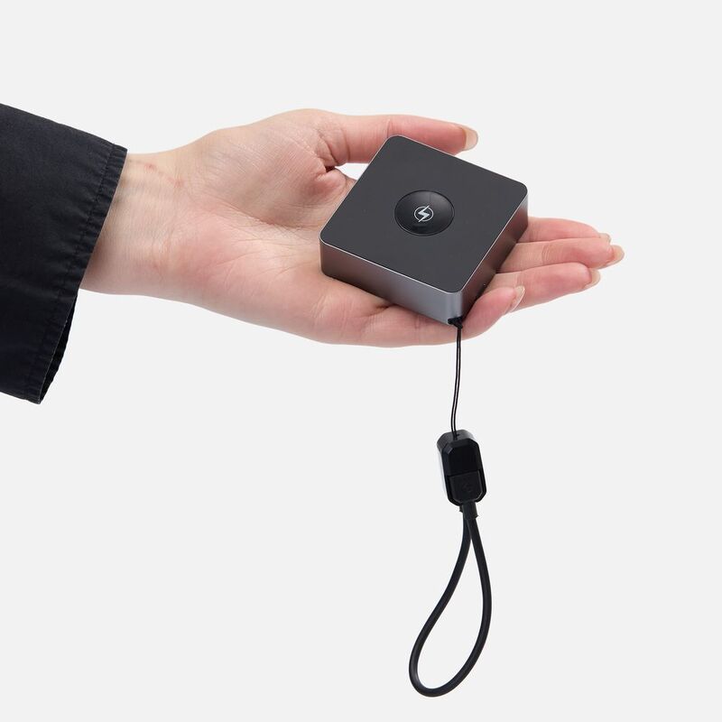 Внешний аккумулятор с беспроводной зарядкой Aura Power 5000 мАч, серый арт.18455.10