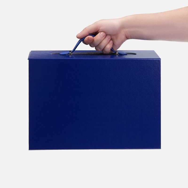 Коробка складная Holdfold, M, синяя арт.25003.40