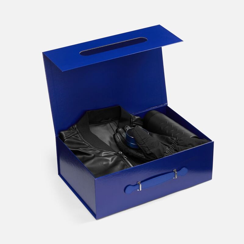 Коробка складная Holdfold, L, синяя арт.25004.40