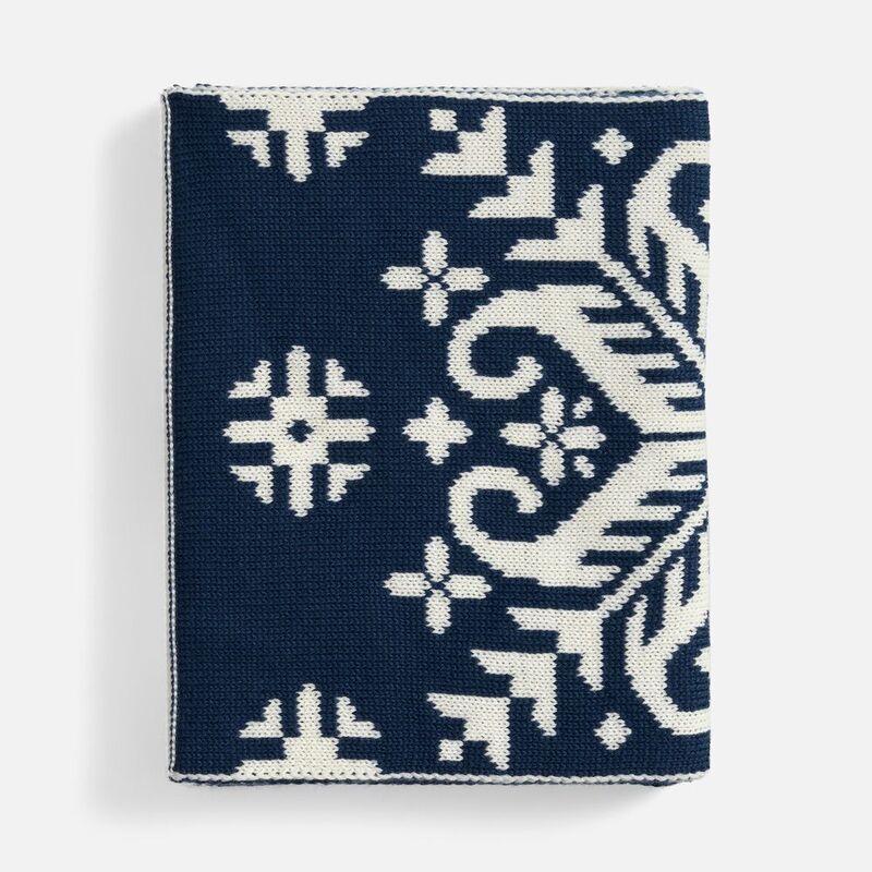 Шарф Wintertude L, синий с белым арт.21286.46