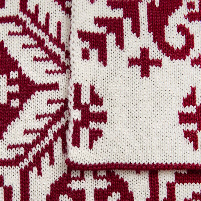 Шарф Wintertude L, красный с белым арт.21286.56