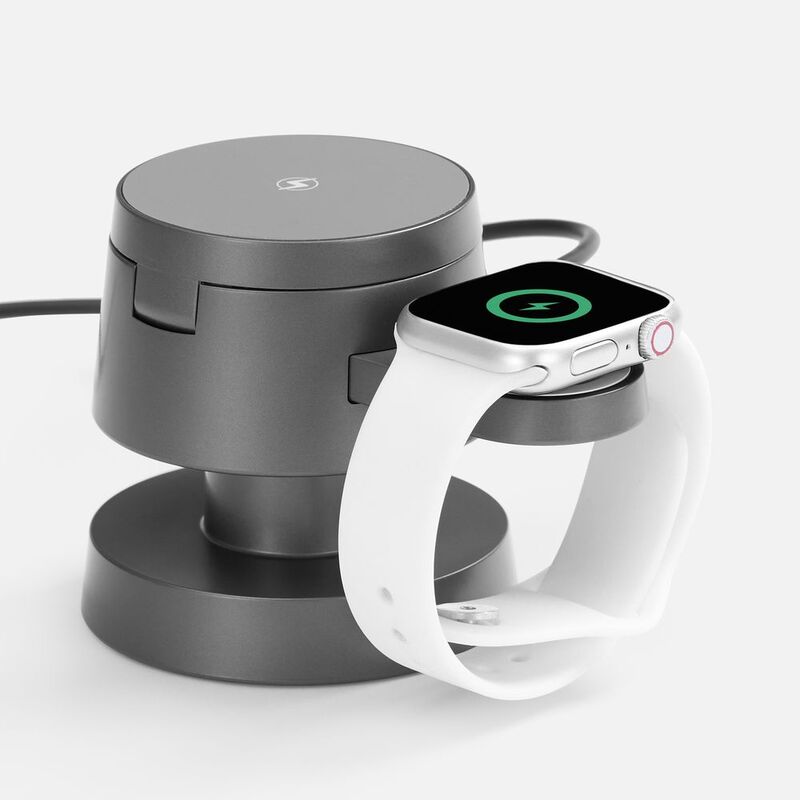 Станция беспроводной зарядки с подсветкой Lume, серая арт.18394.10