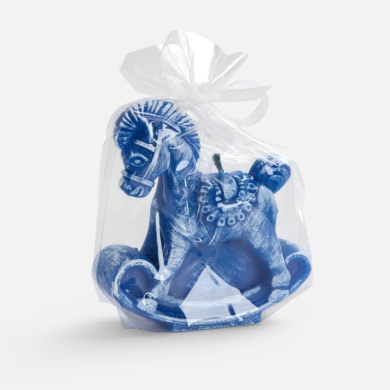 Свеча фигурная &laquo;Лошадка-качалка&raquo;, синяя арт.20333.40