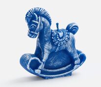 Свеча фигурная &laquo;Лошадка-качалка&raquo;, синяя арт.20333.40