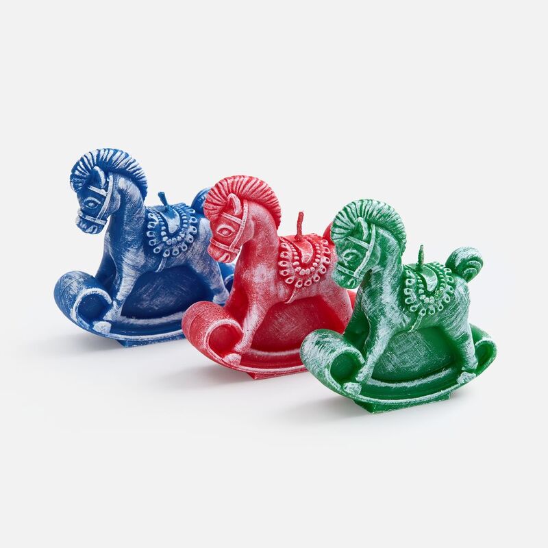 Свеча фигурная &laquo;Лошадка-качалка&raquo;, красная арт.20333.50