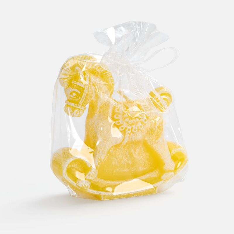 Свеча фигурная &laquo;Лошадка-качалка&raquo;, желтая арт.20333.80