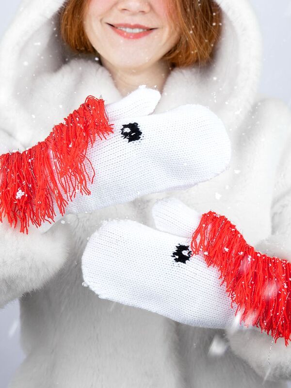 Варежки &laquo;Игогошки&raquo;, с красной гривой арт.19259.50