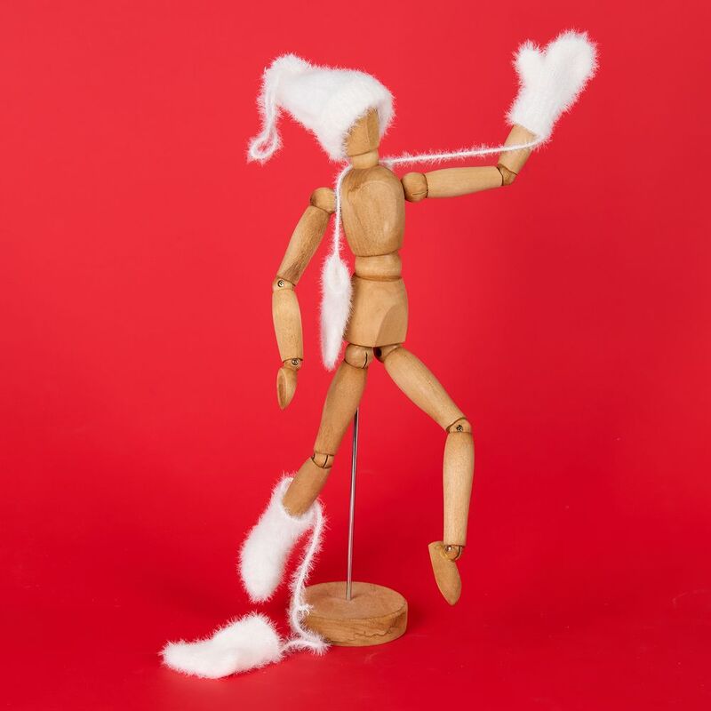 Подвеска на елку &laquo;Вьюжка&raquo;, шапочка, белая арт.19260.60