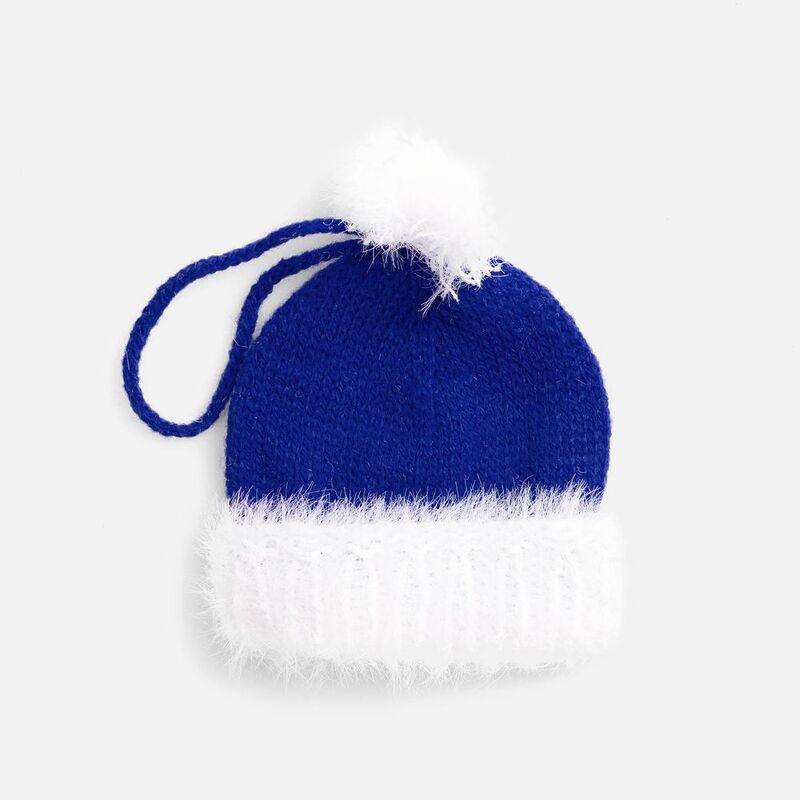 Подвеска на елку &laquo;Вьюжка&raquo;, шапочка, синяя арт.19260.40