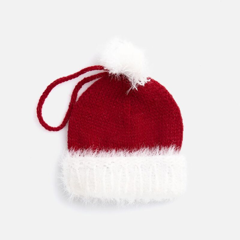 Подвеска на елку &laquo;Вьюжка&raquo;, шапочка, красная арт.19260.50