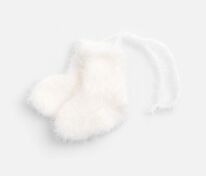 Подвеска на елку &laquo;Вьюжка&raquo;, носочки, белая арт.19262.60