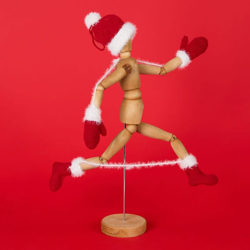 Подвеска на елку &laquo;Вьюжка&raquo;, носочки, красная арт.19262.50