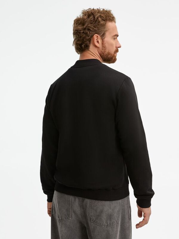 Бомбер унисекс Nuppu, черный арт.20189.30